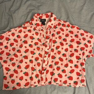 Strawberry button down